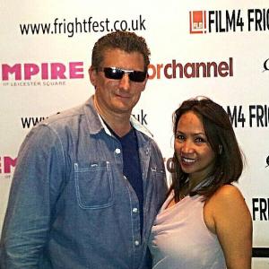 With my wife at the UK Film4 Fright fest 2013