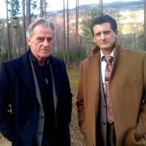 Tim Ahern and I posing for a picture in Norway on set of Lilyhammer season 1