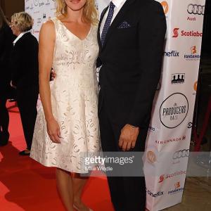 Michelle Nolden and Benjamin Ayres attend the 2015 Producers Ball at TIFF