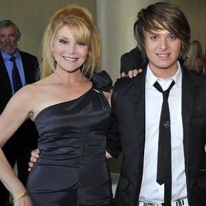 Genesis Awards 2010 Daniel with his mother Audrey Landers