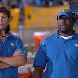 Aaron SpiveySorrells with Kyle Chandler From the show Friday Night Lights