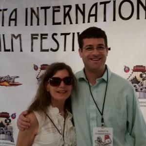 Jason with his Mom at the Marietta International Film Festival in Atlanta GA for the screening of AKA The Surgeon