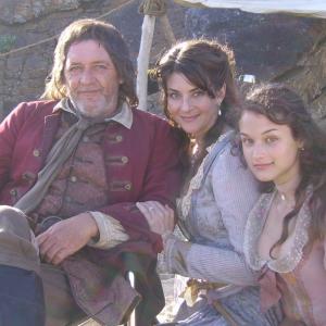 Alex as Grace with family in NBCs Crusoe TV series  2008