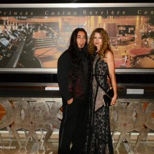 With producer Roberta Benkovic after screening music video I was coproducer on The Color Of Your Skin Cannes France 2014 The Gray Hotel March Du Film