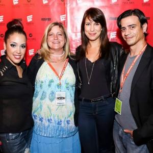 2013 Florida Film Festival Opening Night Party - Filmmaker ELizabeth Anne with Indie Cinema Showcase's Christina Carmona, Allison Walter and Luis Torres
