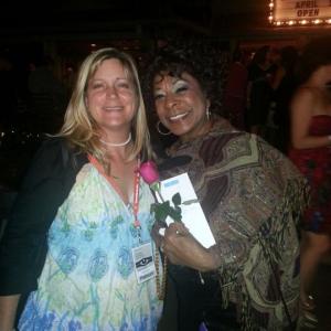 Filmmaker Elizabeth Anne with Vocalist Merry Clayton Twenty Feet From Stardom at the 2013 Florida Film Festival Opening Night Party