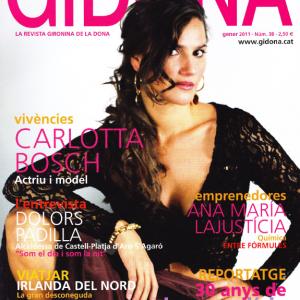 Carlotta Bosch on the cover of GiDona Magazine