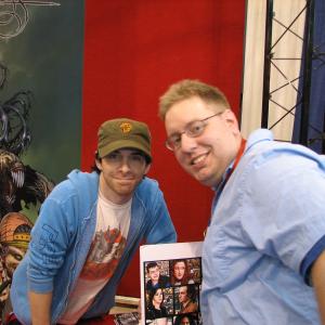 Issues creator Scott Nap with Robot Chicken's Seth Green at NY Comic Con 2009. The two share a common birthday.