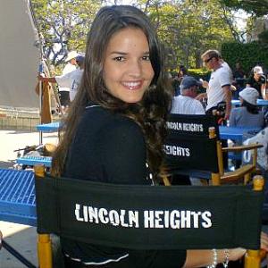 Sophie Anna Everhard and Cast OnSet for Lincoln Heights ABC Family