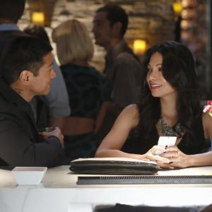 Still of Jared Asato and Ginger Gonzaga in Mixology (2013)