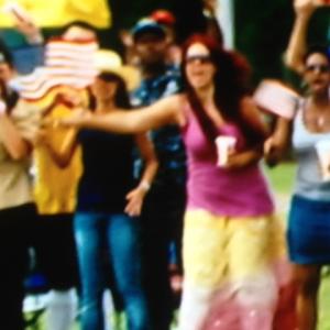 Actress Fileena Bahris as Soccer Fan in Universals BATTLESHIP