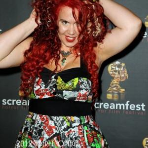 Actress Fileena Bahris at Screamfest 2012 opening night red carpet
