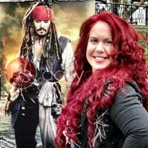 Actress Fileena Bahris at the Pirates of the Caribbean On Stranger Tides red Carpet Premiere in Disneyland