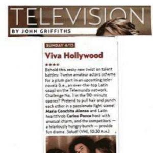 US Weekly editorial for VH1's tv show Viva Hollywood