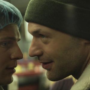 Still of Corey Stoll and Jonathan Groff in COG 2013