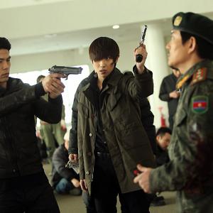 Still of Rich Ting and Joon Lee in Iris (2013)
