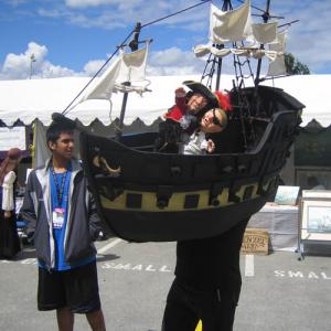 Again puppeteering the Pirate Ship at the Vancouver Sea festival