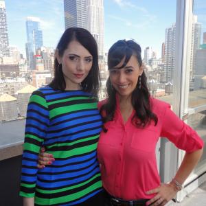 Adrienne Wilkinson and Victoria Cruz in New York for press for Raze