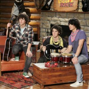 Still of Kevin Jonas, Joe Jonas and Nick Jonas in Camp Rock (2008)