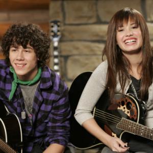 Still of Demi Lovato and Nick Jonas in Camp Rock 2008