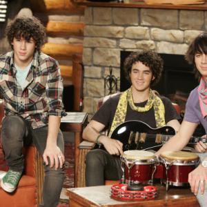 Still of Kevin Jonas, Joe Jonas and Nick Jonas in Camp Rock (2008)