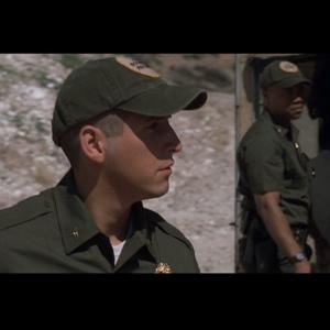 Border Patrol Officers and partners Luis DeSanto and Michael Dixon in Sonys Linewatch with Cuba Gooding Jr