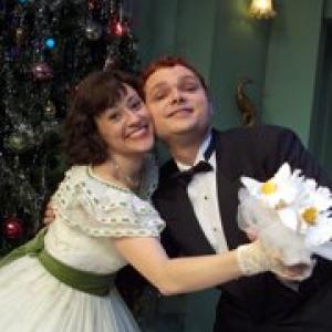 With Mindy Stover in Ensemble Theatre Company's LAST NIGHT OF BALLYHOO