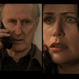 Still of James Cromwell and Rena Sofer in 24 (2001)