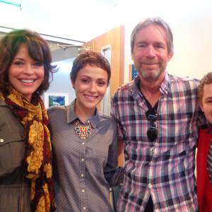 With Mary Paige Kellar Italia Ricci and Director Patrick Norris on the set of Chasing Life