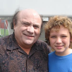 Maxim with the great Danny DeVito in make up on the set of Its Always Sunny in Philadelphia