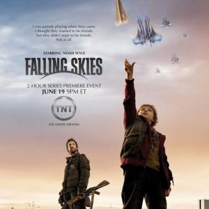 Falling Skies poster with Maxim and Noah Wyle