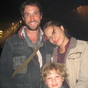 Maxim with Mr Noah Wyle and Miss Moon Bloodgood on the Falling Skies set