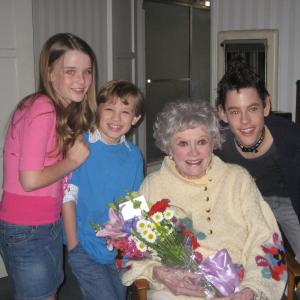 Max with Phyllis Diller and Family Dinner costars