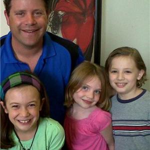 Max with Sean Astin and Madison Moellers at Special Agent Oso Recording Session