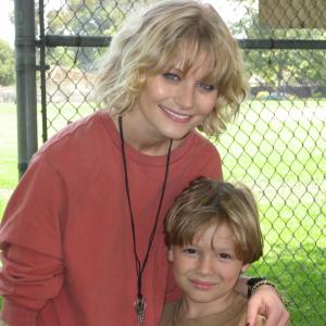 Max with Miss Emilie de Ravin taken during BALL DONT LIE shoot