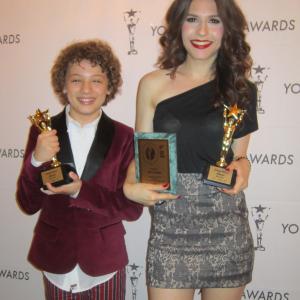 At 2012 Young Artist Awards with Erin Sanders