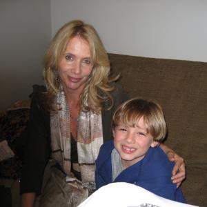 Max with Miss Rosanna Arquette, taken during BALL DON'T LIE shoot