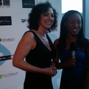 Oscars Gifting suites Hollywood Diana with Leaticia for Red Carpet interview airing on Sportsnetcom