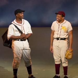 Actor Derrick Baskin in Johnny Baseball at Williamstown Theater Festival playing the role of Tim Wyatt