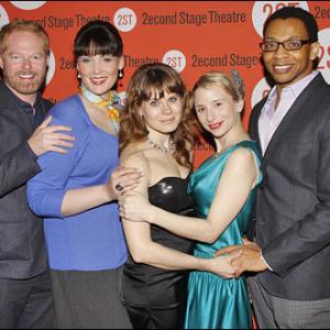 Actor Derrick Baskin with the original cast of Broadways The 25th Annual Putnam County Spelling Bee at the 2nd Stage Gala