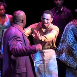 Actor Derrick Baskin in Broadways MEMPHIS the musical playing the role GATOR