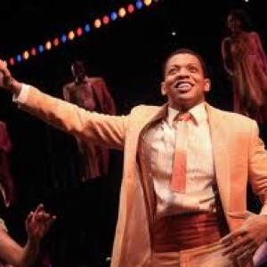 Actor Derrick Baskin in Broadways MEMPHIS the Musical playing the character of Gator