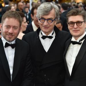 Wim Wenders Juliano Ribeiro Salgado and David Rosier at event of The Oscars 2015