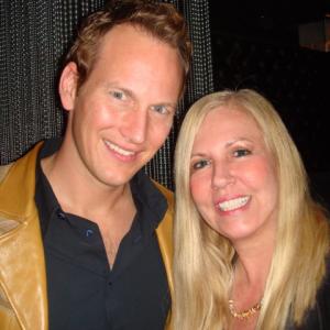 Patrick Wilson and Kim at opening night party of Rock of Ages his wife took this picture