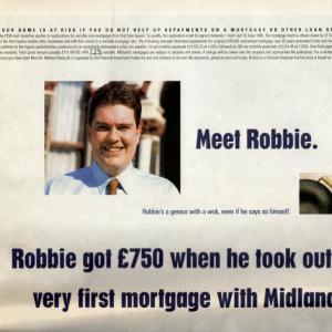 Andrew headlined Midland Bank's advertising campaign as Robbie.