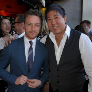 Stephen Mao-James McAvoy at the premiere of Filth in New York