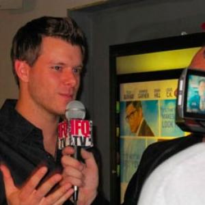 Chase Matthews being interviewed by IFO TV at The New York International Film Festival