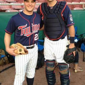 Jeremy Palko with Joe Mauer - Head and Shoulders Commercial