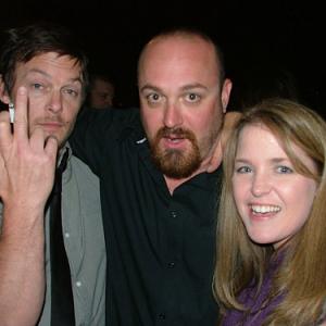 Norman Reedus, Troy Duffy and Wendy Shepherd at The Boondock Saints II: All Saints Day L.A. premiere and after party.