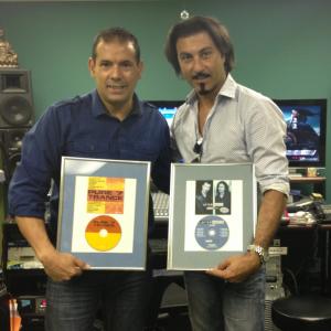 President of Alcione music Jose Antonio Oliva and Producer Sandro Del Casale.